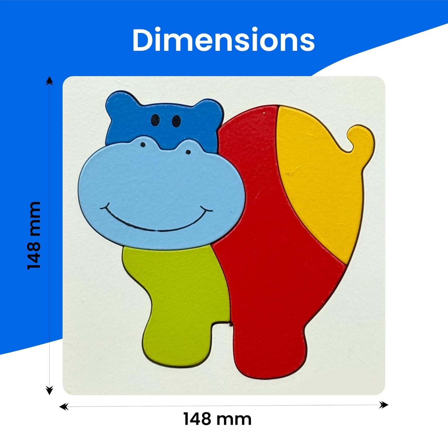 Crucial Minds Toy Hippo Puzzle Toy π¦ | Brain Boosting Wooden Learning Game for Kids | Fine Motor & Problem-Solving Skills