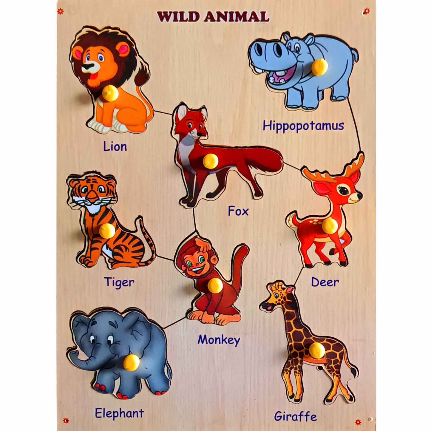 WILD Animal wooden Board