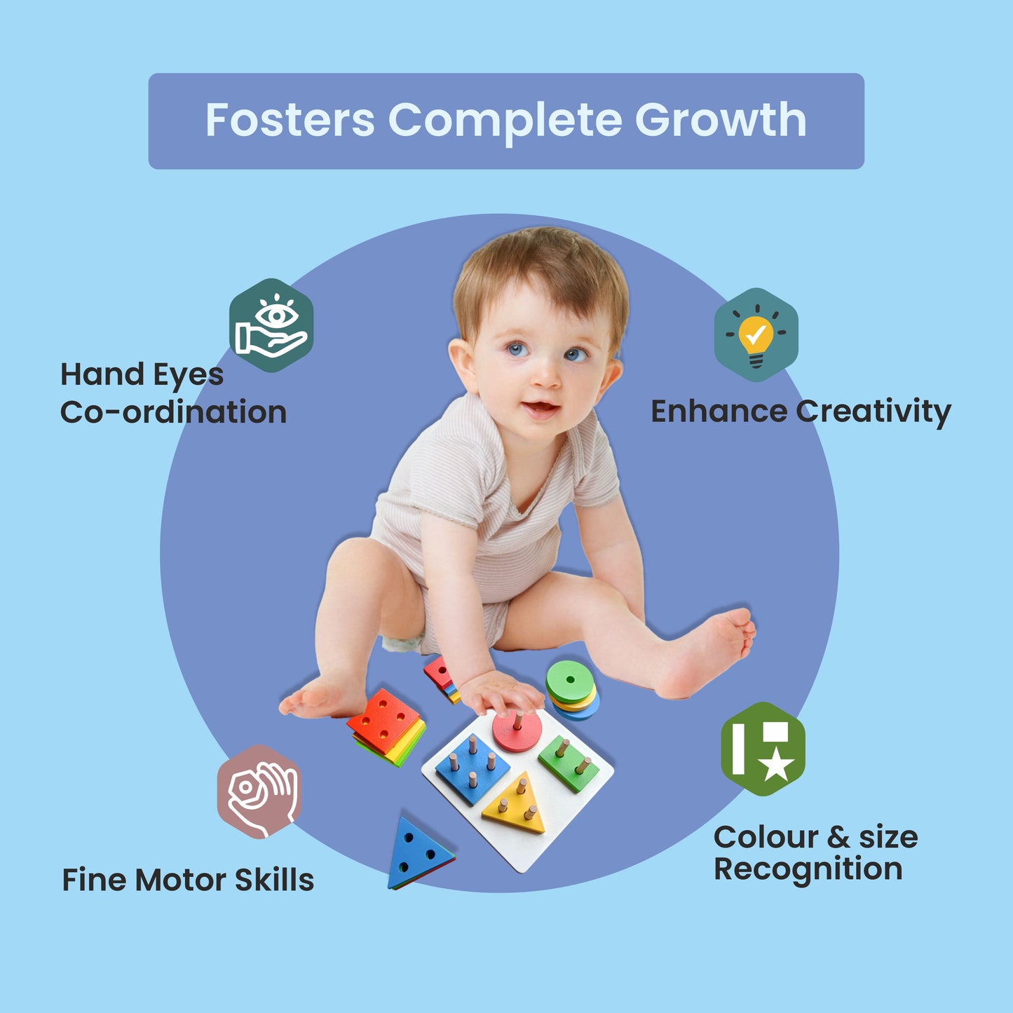 Wooden Sorting & Stacking