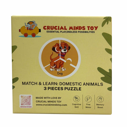 Jigsaw Puzzle 3 Piece Domestic Animals