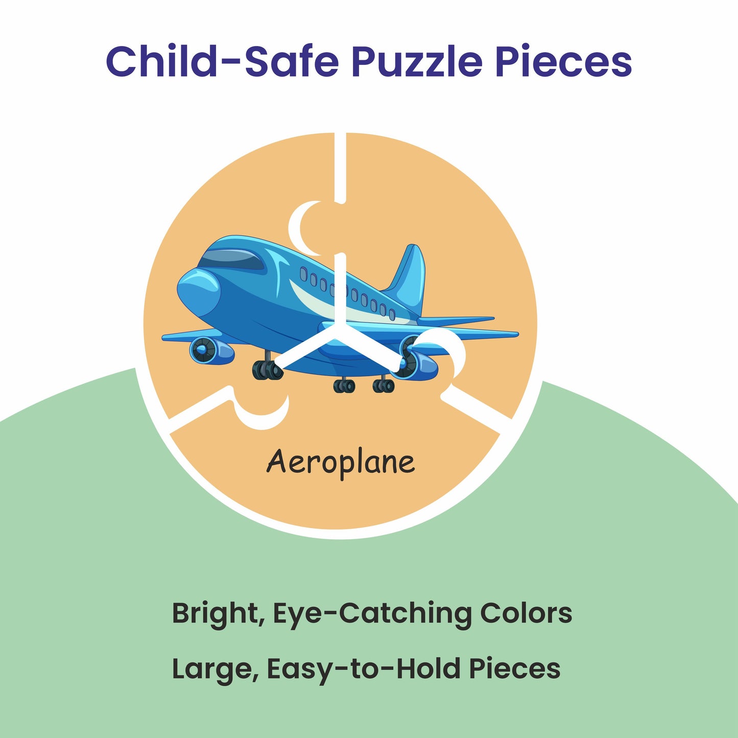 Crucial Minds 3-Piece Jigsaw Puzzle – Transport Series
