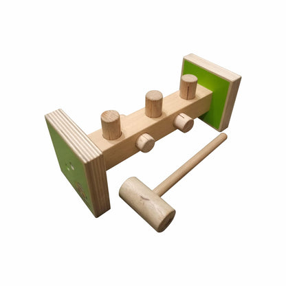 Wooden Rotating Hammer Toy | Pounding Bench Toy for Toddlers Learning & Development