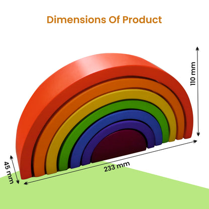 Wooden Rainbow Nesting Stackers