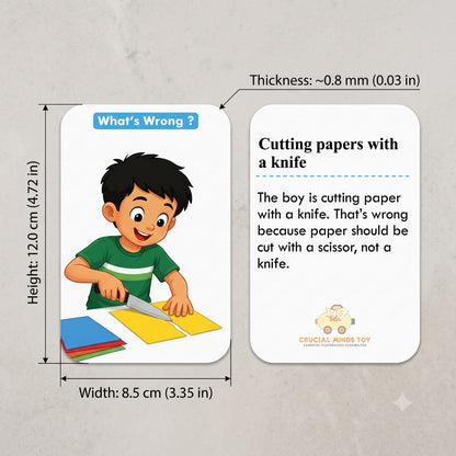 What’s Wrong? Picture Cards for Kids | Educational Learning & Cognitive Thinking Game