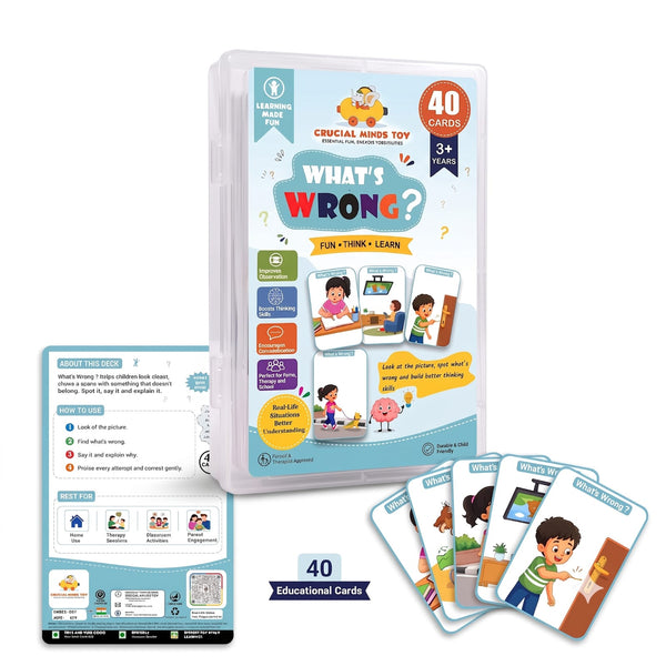 What’s Wrong? Picture Cards for Kids | Educational Learning & Cognitive Thinking Game