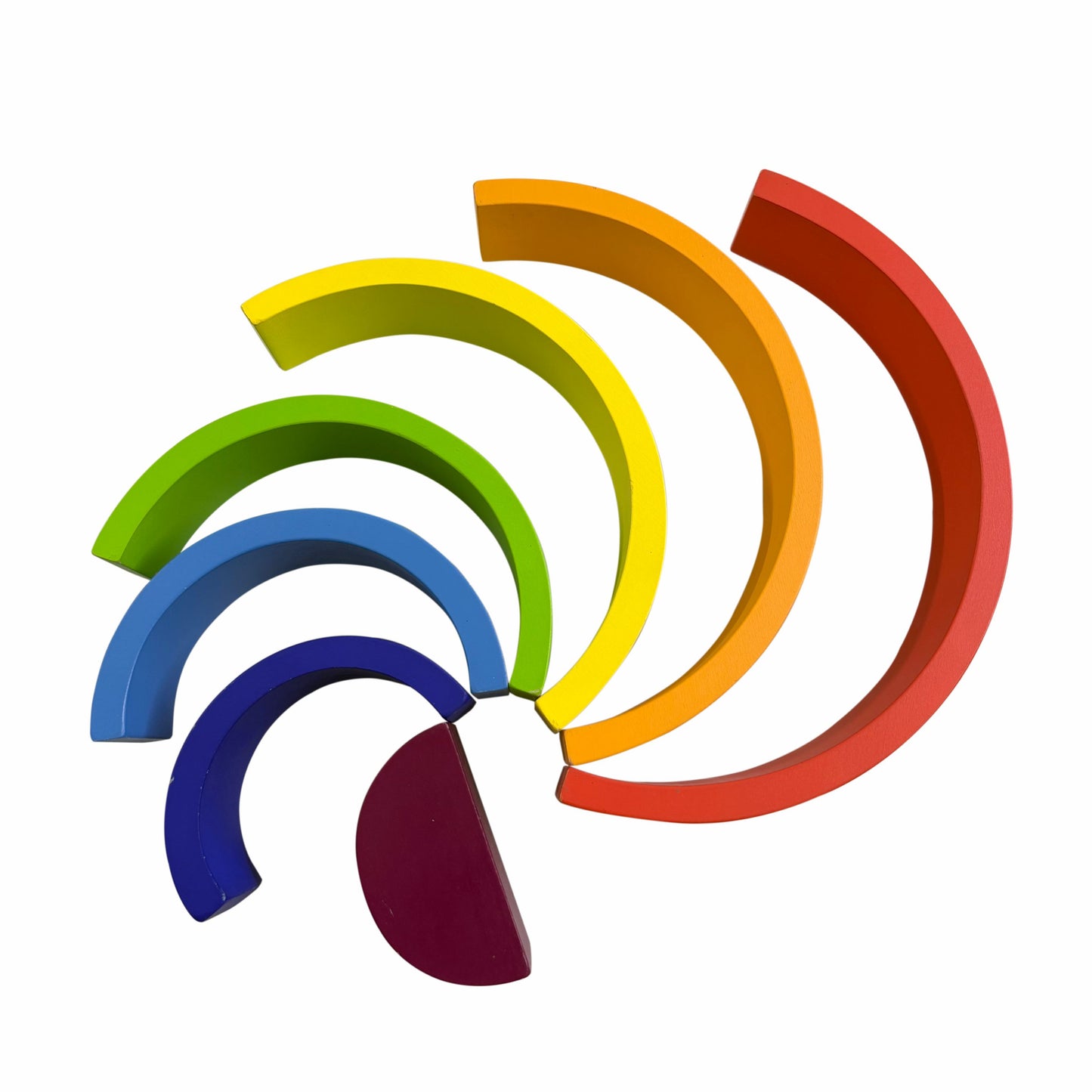 Wooden Rainbow Nesting Stackers