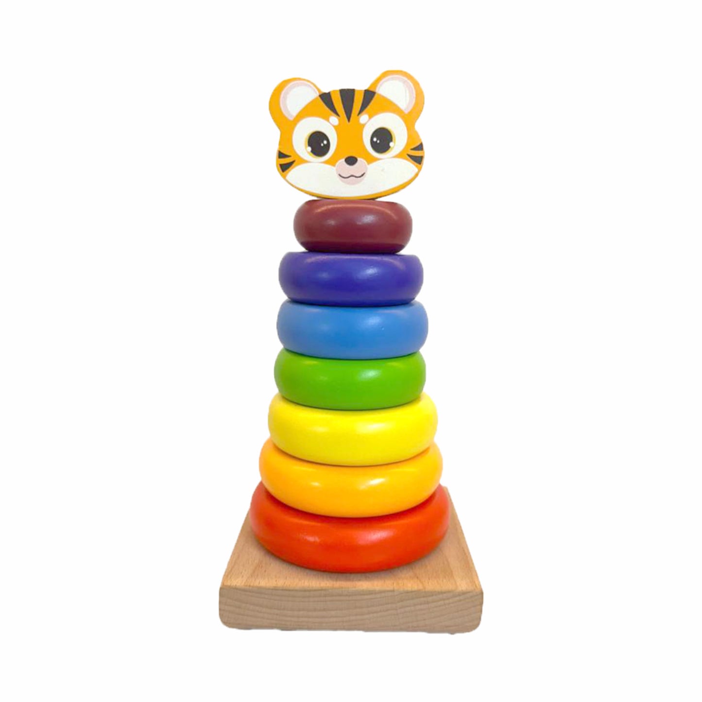 Crucial Minds Stacking Ring With Tiger